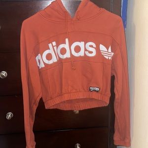 S Adidas Cropped Hoodie